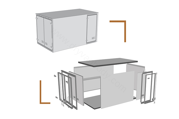 dry cargo truck body CKD kits